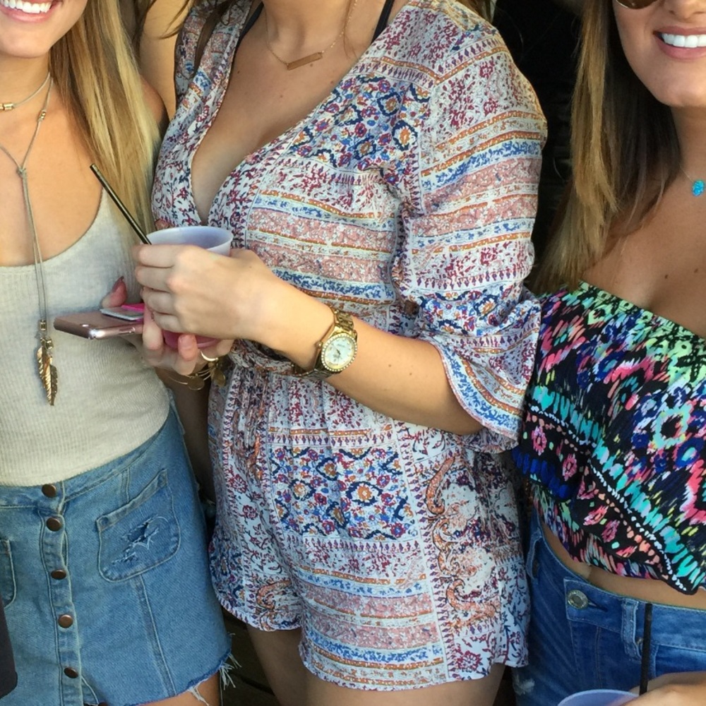 Multicolored romper